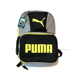 PUMA DUO COMBO 2.0 GRAY BLACK LIME GREEN BACKPACK SIZE OS NWT